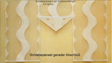 Schiebevorhang Organza gestickt